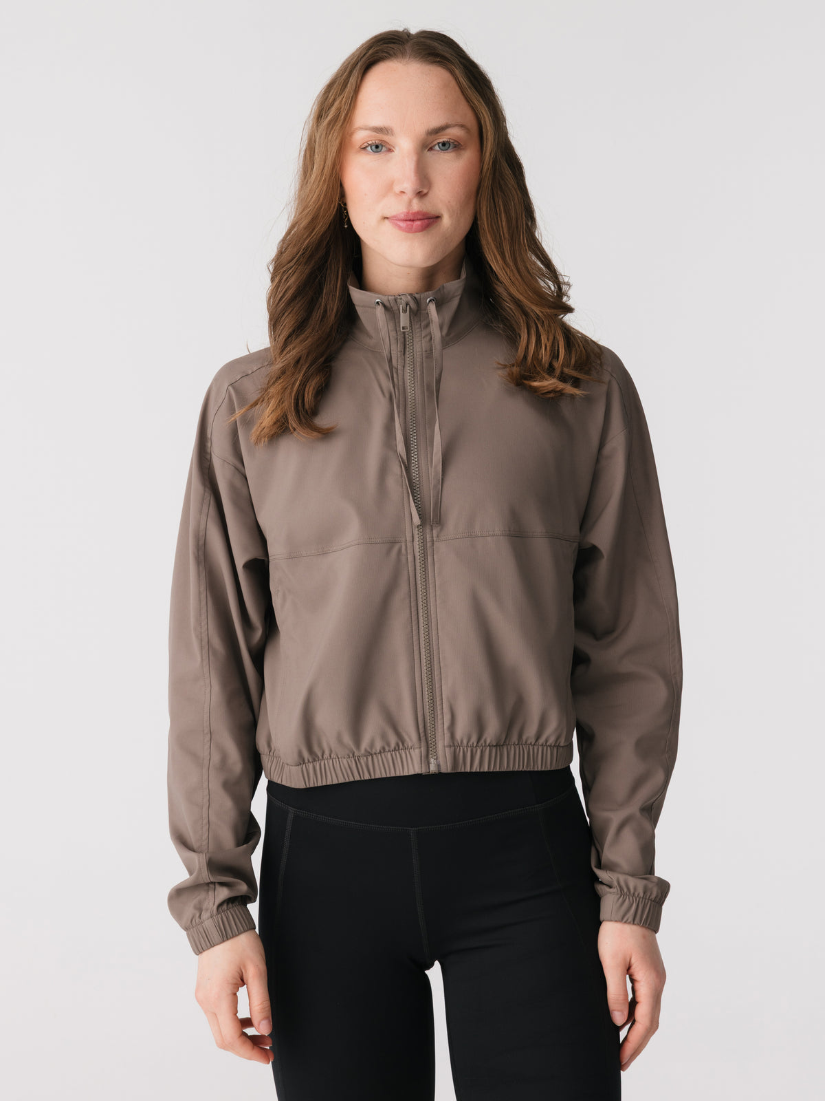 Girlfriend Collective Miller Zip Up Track Jacket - Falcon