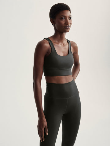 Varley Freesoft Cori Bra - Dark Resin Green