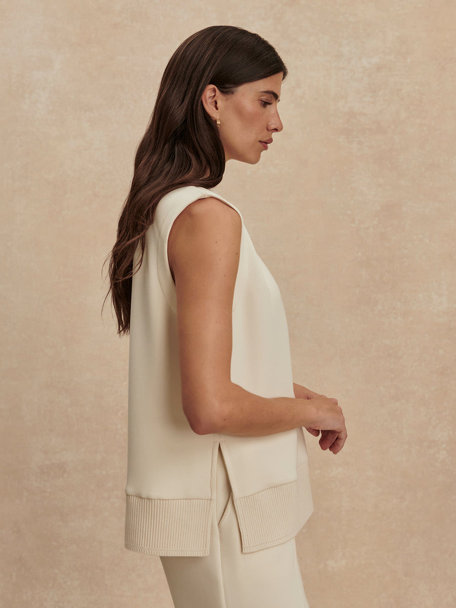 Varley Freida V Neck Tank - Pristine