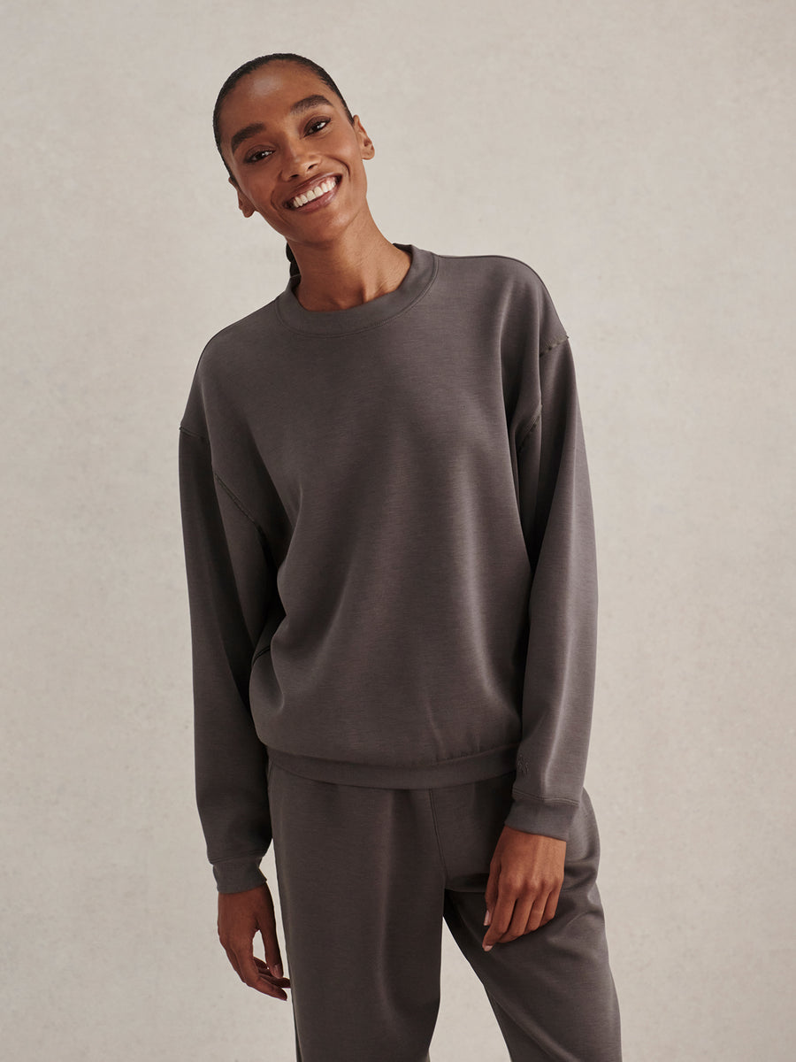 Varley Coralie Crew Neck Sweat - Anchor