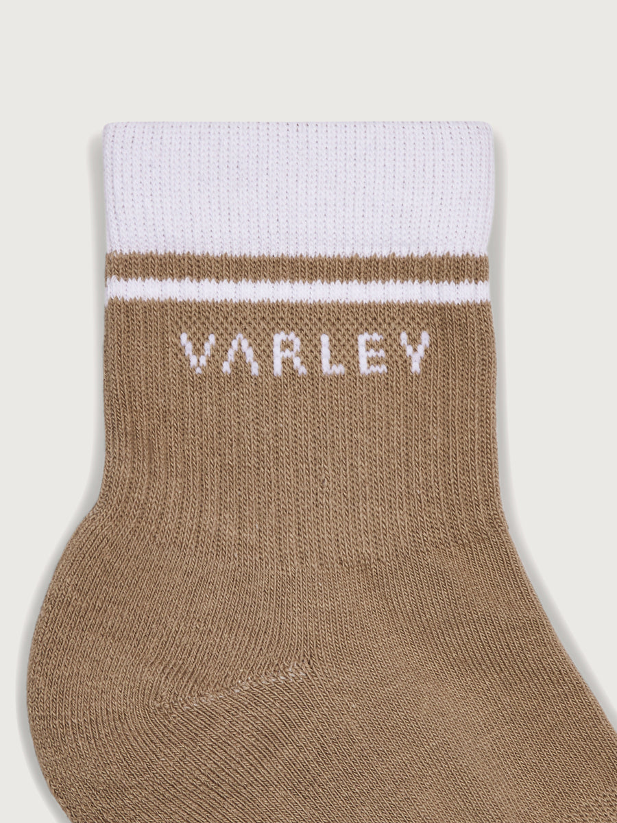 Varley Lenni Half Crew Sock - Desert Taupe