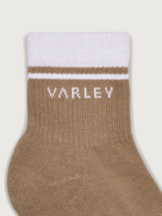 Varley Lenni Half Crew Sock - Desert Taupe