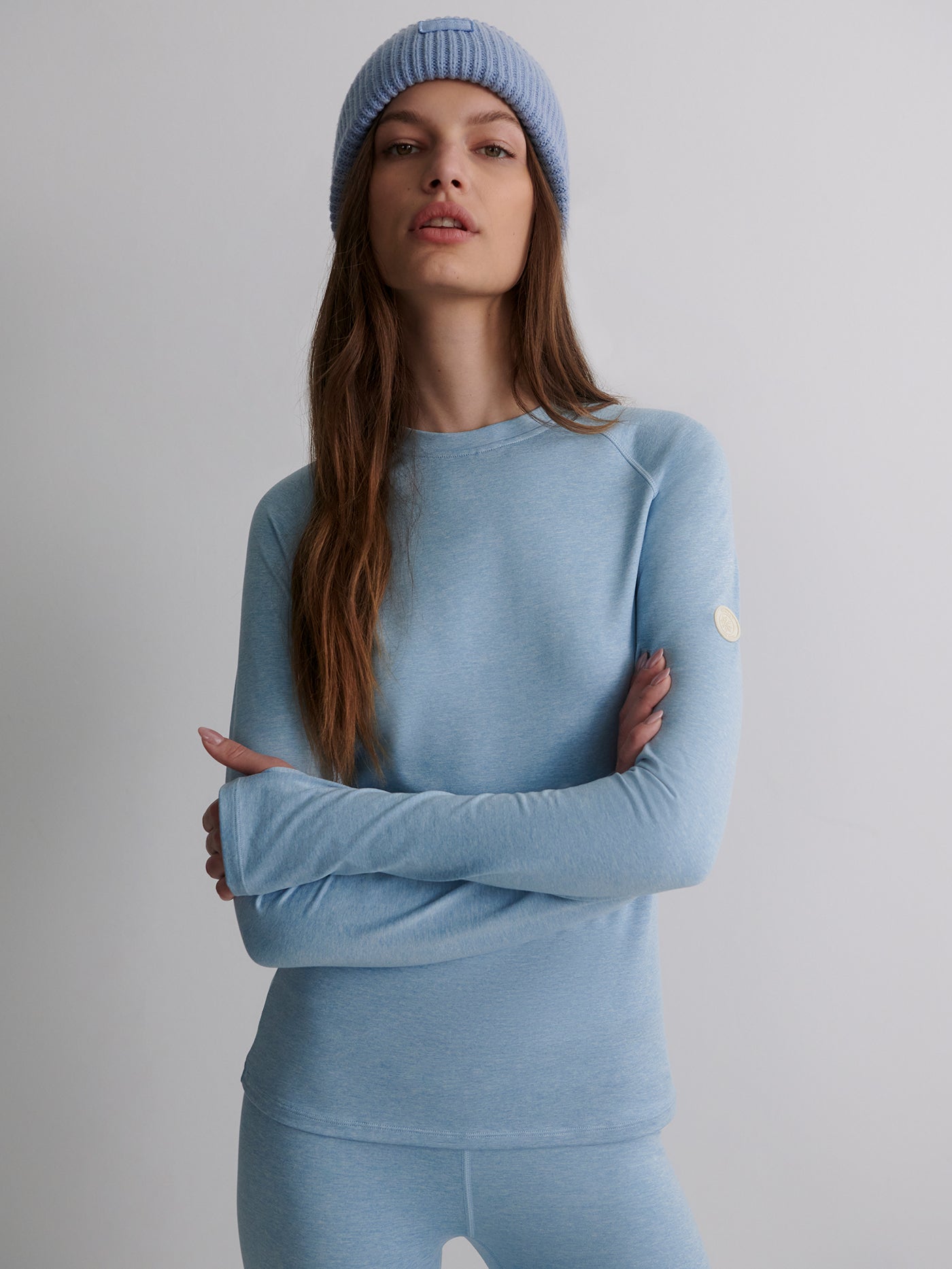 Varley Always Warm Crew Neck Base Layer - Glacier Marl