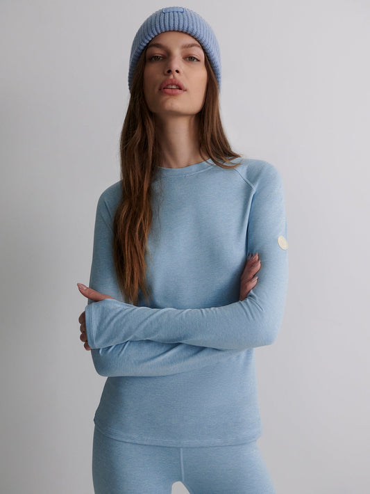 Varley Always Warm Crew Neck Base Layer - Glacier Marl