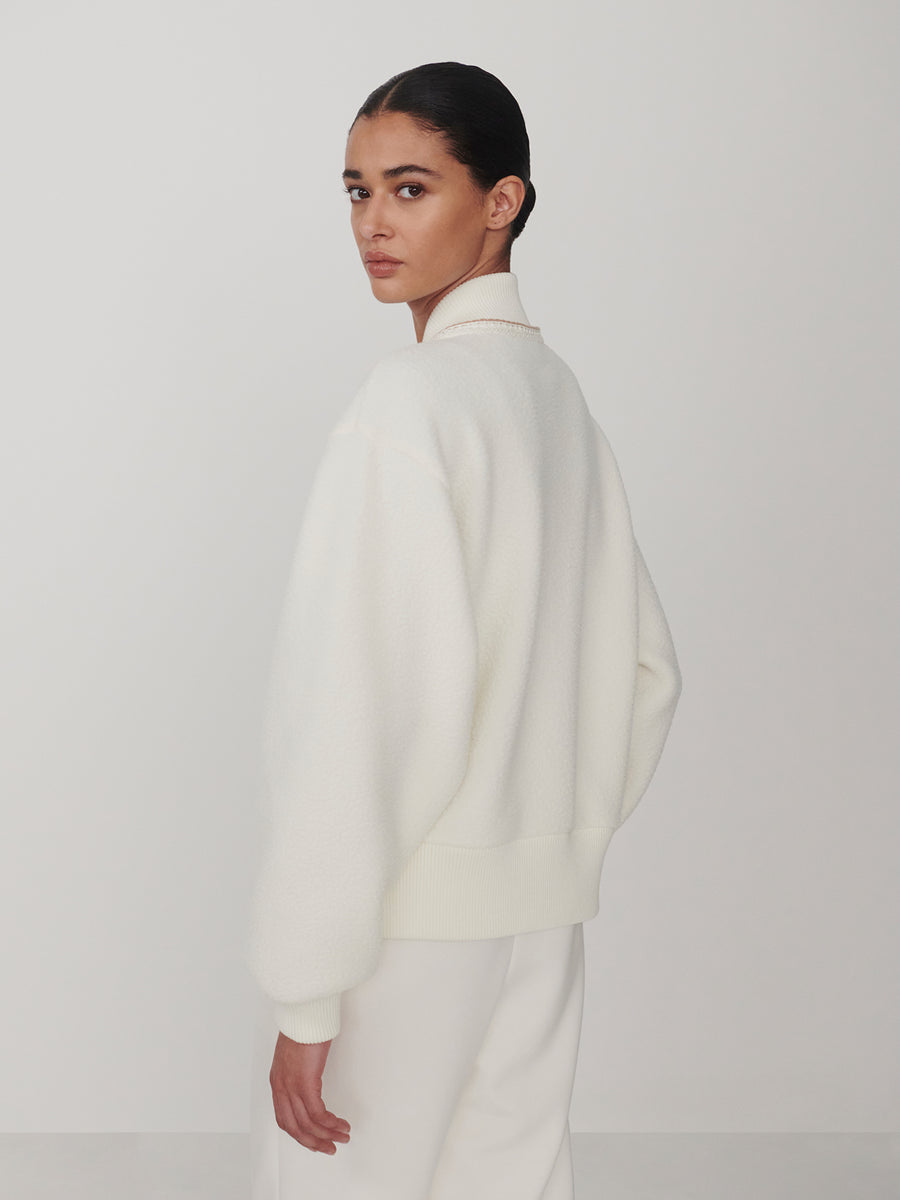 Varley Klaudia Fleece Jacket - Egret
