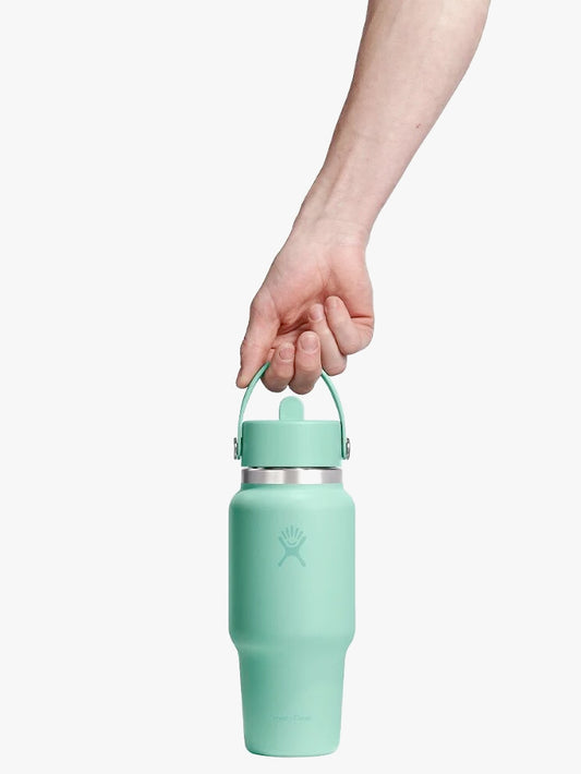 Hydro Flask 710ml (24oz) Wide Mouth Flex Straw Travel Bottle - Mermaid Green