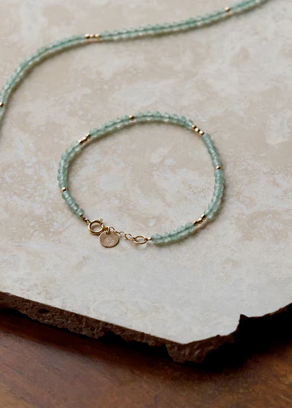 Wanderlust Life Oceanus Beaded Bracelet - Green Aventurine