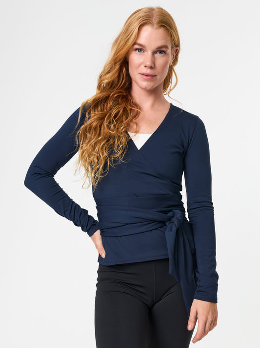 Girlfriend Collective Float Wrap Tee - Midnight