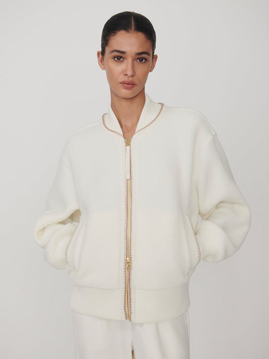 Varley Klaudia Fleece Jacket - Egret