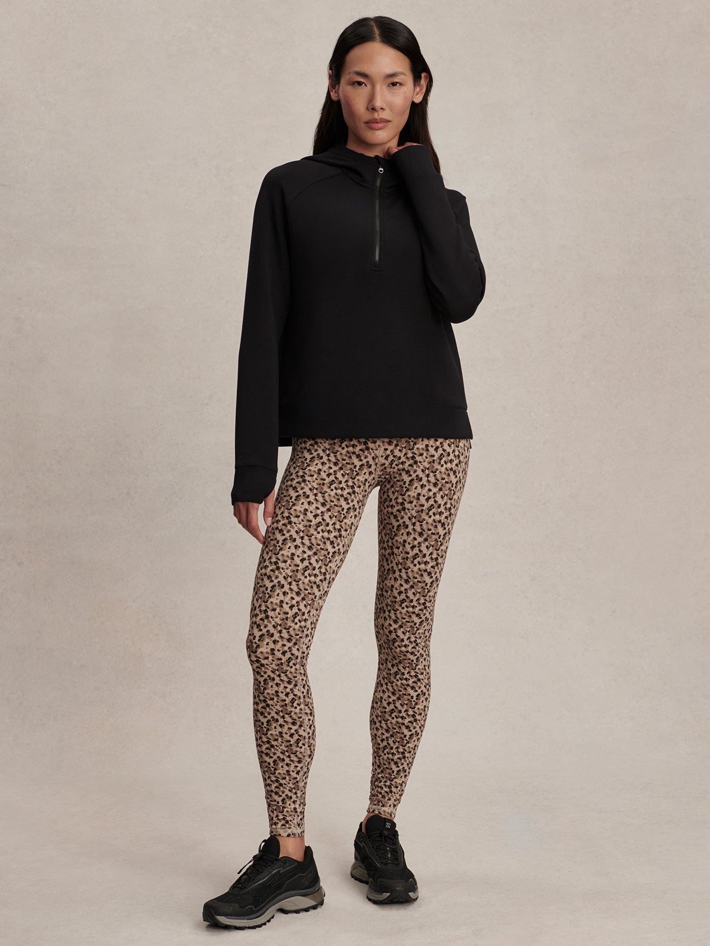 Varley Karo Half Zip Midlayer - Black