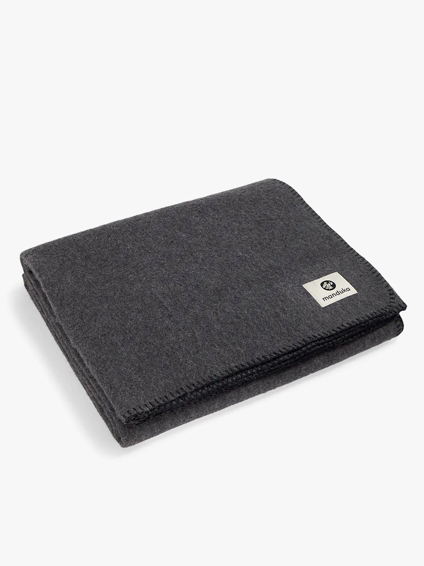 Manduka Essential Wool Yoga Blanket - Thunder
