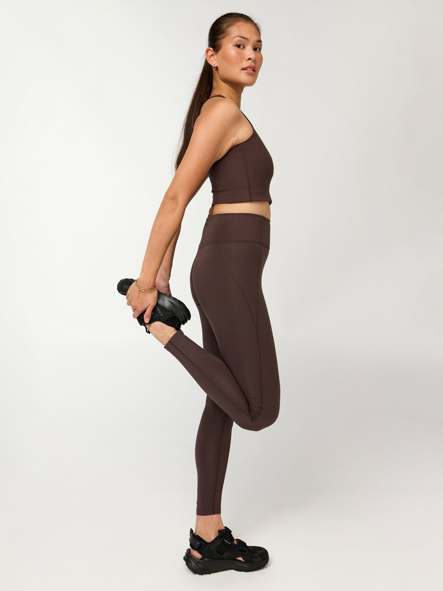 Girlfriend Collective Compressive High-Rise Legging - Driftwood