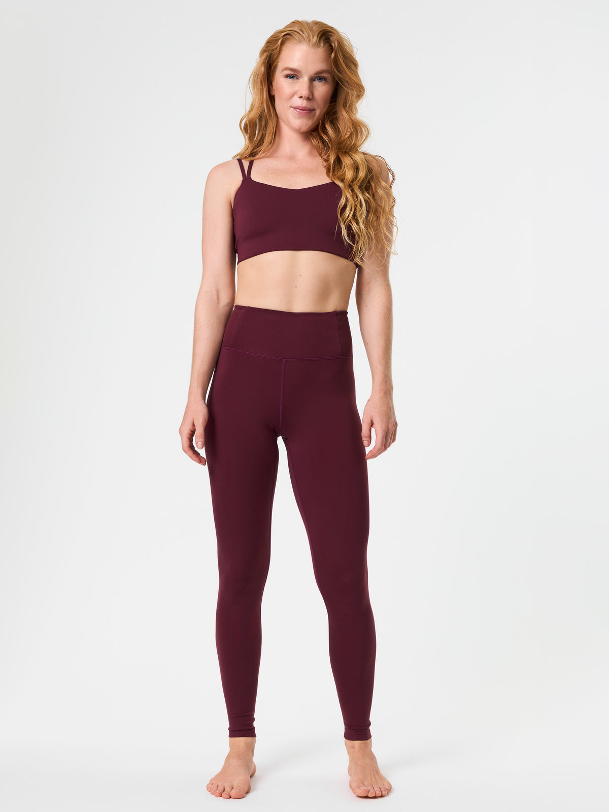 Girlfriend Collective Float High Rise Leggings - Mulberry