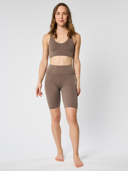 Girlfriend Collective Float High Rise Bike Shorts - Falcon