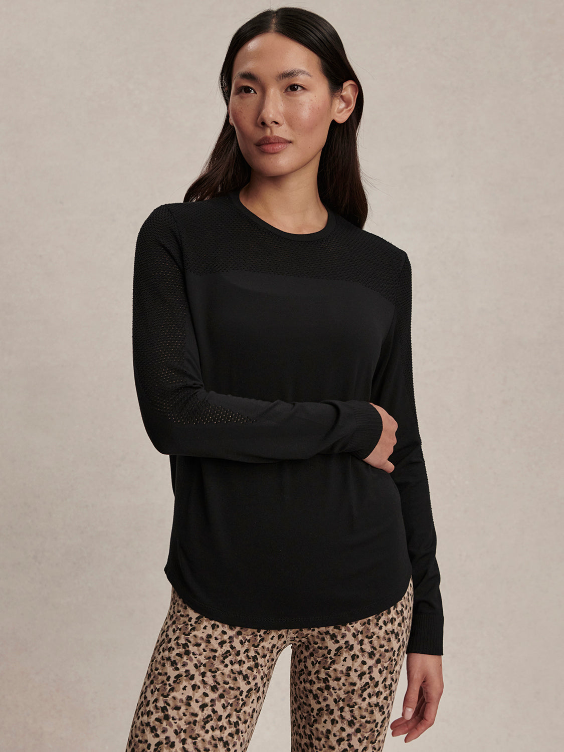 Varley Samia Seamless Long Sleeve Tee - Black