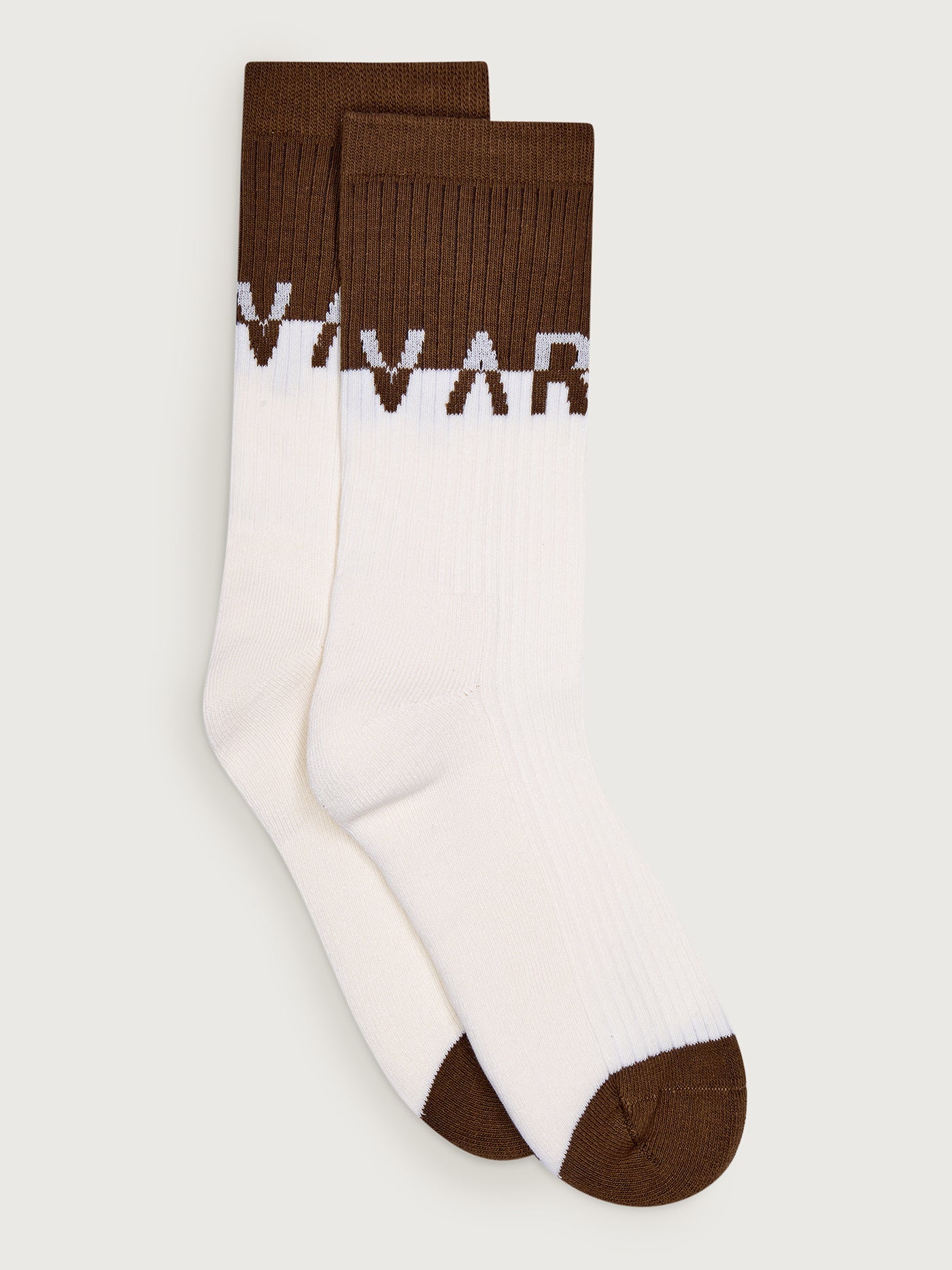 Varley Stellar Colourblock Sock - Egret/Deep Taupe