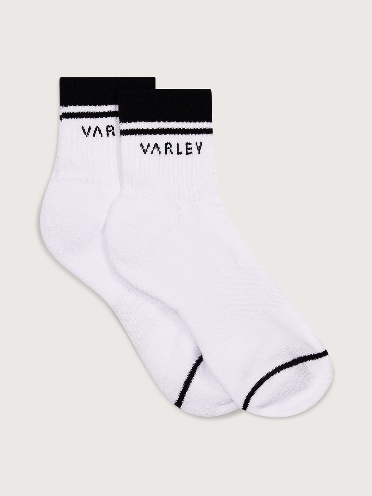 Varley Lenni Half Crew Sock - White/Black