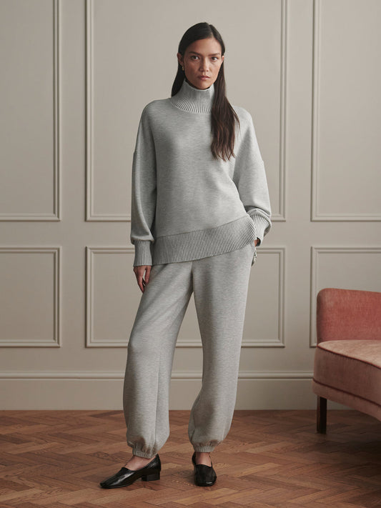 Varley The Classic Cuff Pant 28.5 - Light Grey Marl