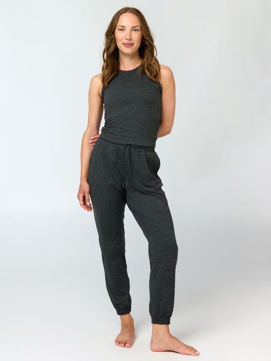 Girlfriend Collective Reset Slim Straight Jogger - Moon