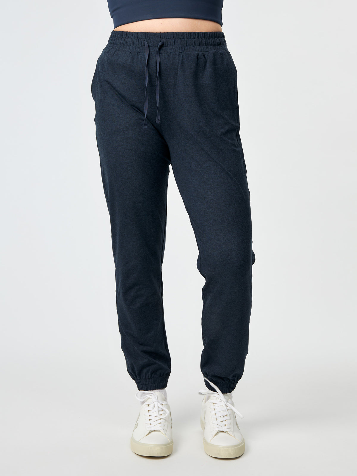 Girlfriend Collective ReSet Slim Straight Jogger - Midnight Marled