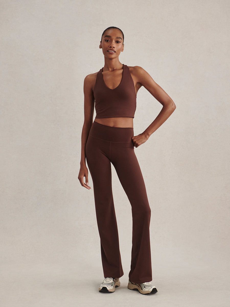 Varley Always Burke Cropped Tank - Mahogany
