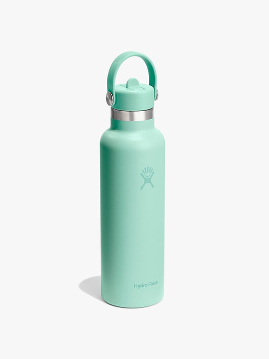 Hydro Flask 621ml (21oz) Standard Mouth Flex Straw Bottle - Mermaid Green