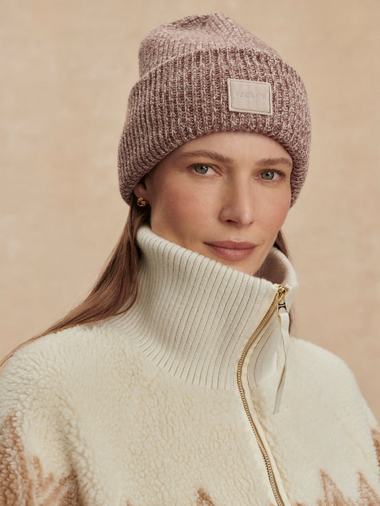 Varley Carly Beanie - Taupe Flecked