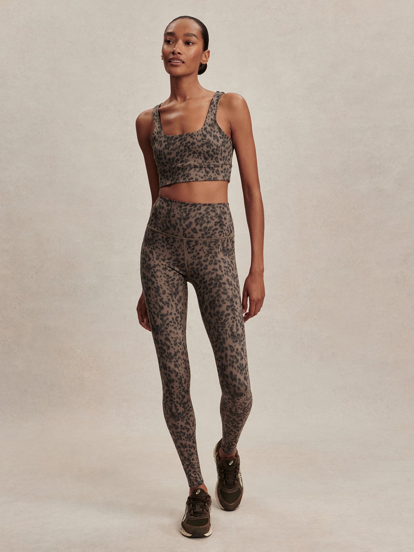 Varley Freesoft High Rise Legging 25 - Brown Contrast Cheetah