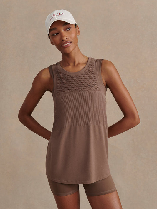 Varley Dayna Seamless Tank - Coffee Quartz