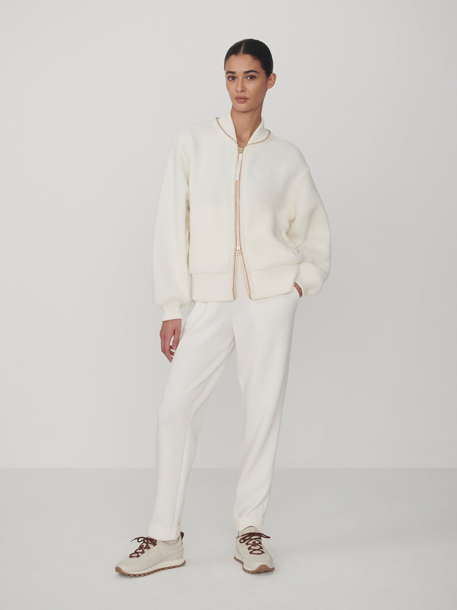 Varley Klaudia Fleece Jacket - Egret