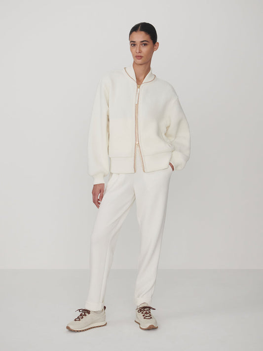 Varley Klaudia Fleece Jacket - Egret