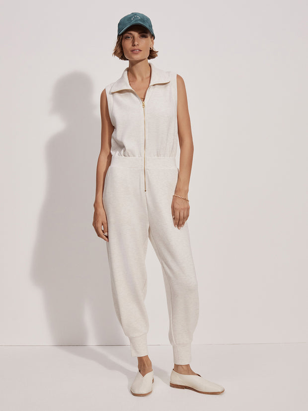 Varley Madelyn Jumpsuit - Ivory Marl