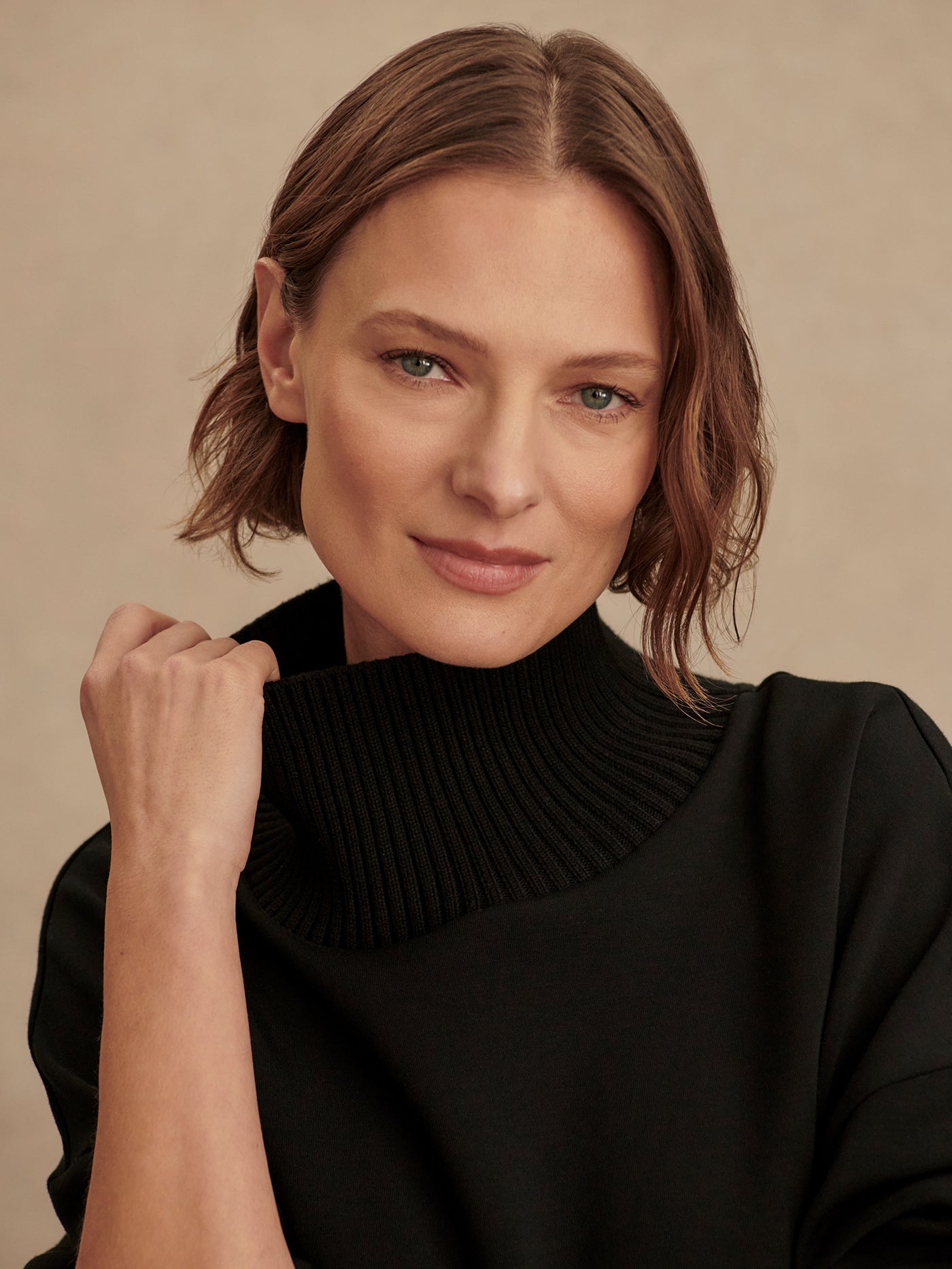 Varley Barker High Neck Sweat - Black