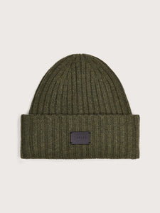 Varley Elva Chunky Rib Beanie - Mid Olive Marl