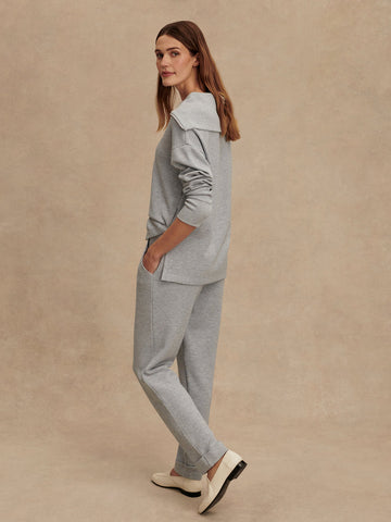 Varley The Rolled Cuff Pant 25 - Mid Blue Marl