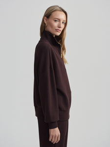 Varley Hawley Half Zip Sweat - Coffee Bean