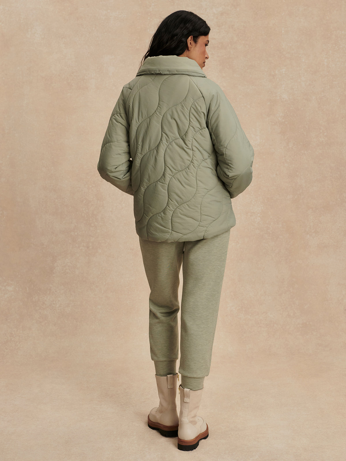 Varley Fabia Quilted Jacket - Shadow