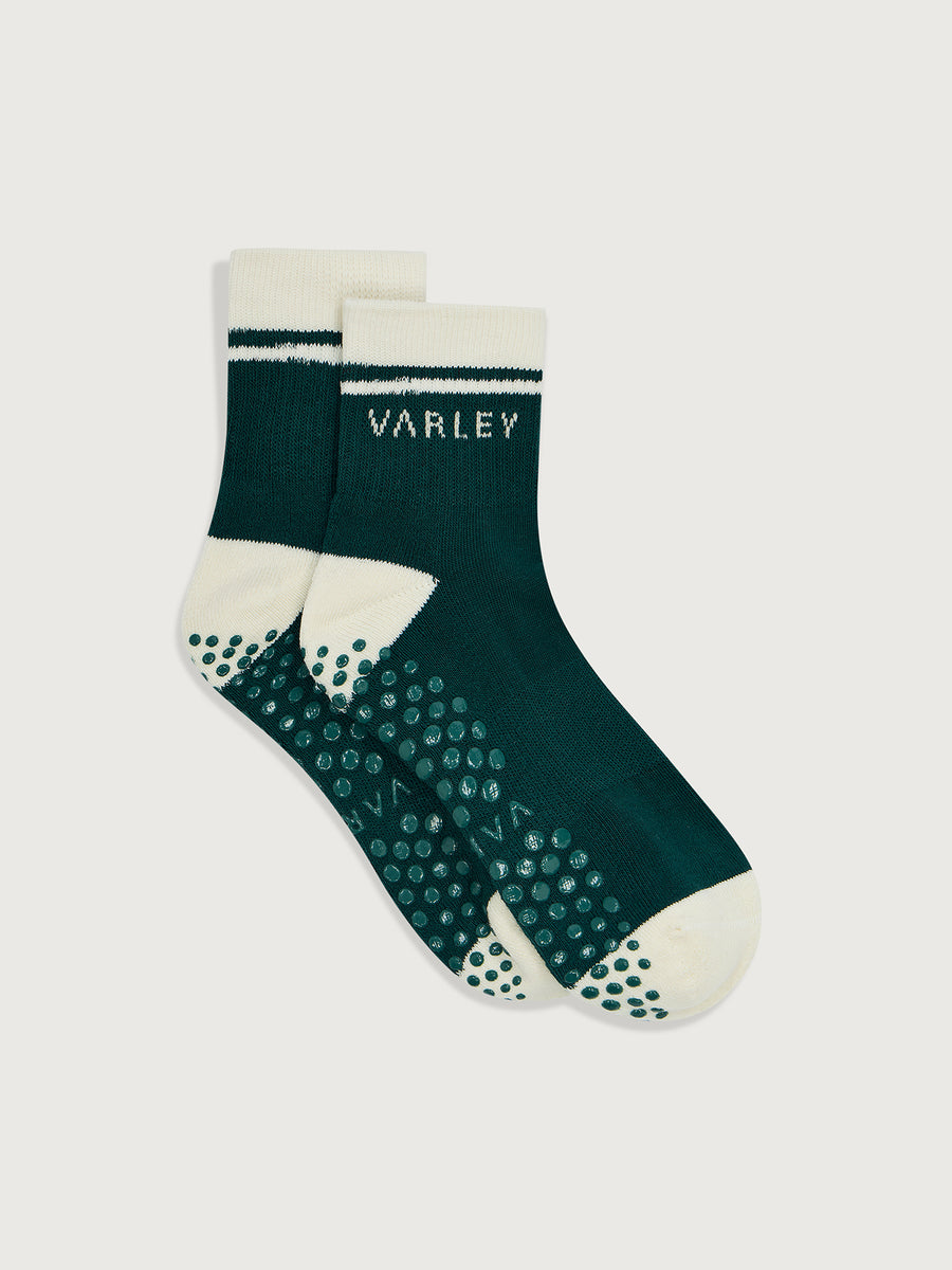 Varley Grayson Half Crew Grip Sock - Ponderosa Pine