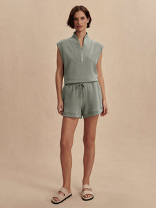 Varley Loretta Half Zip Sweat - Shadow