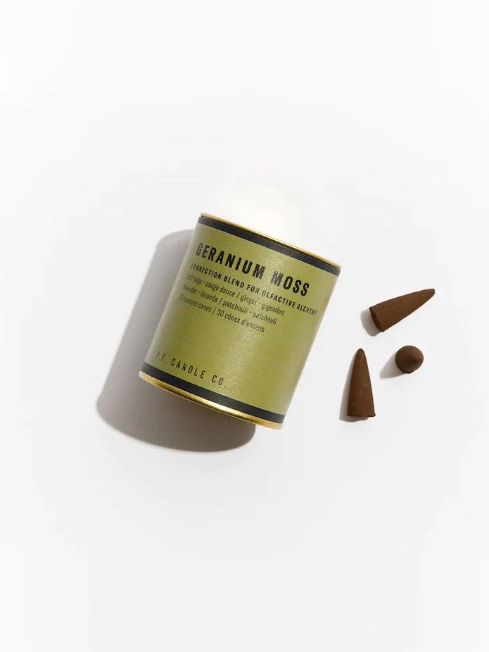 P.F. Candle Co. Alchemy Incense Cones - Geranium Moss