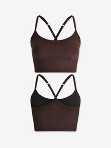 Varley Always Surrey Bra - Coffee Bean