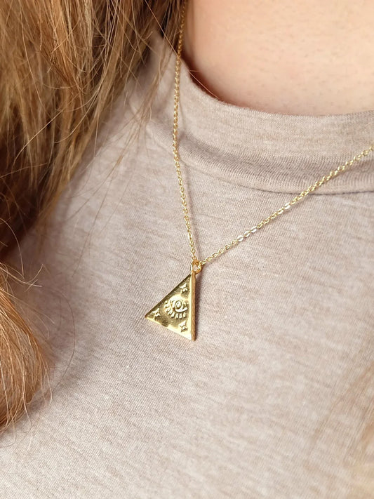 Augusta Jewellery Gold Plated Necklace - Evil Eye Amulet