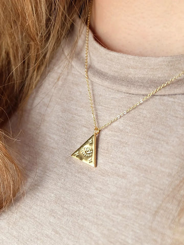 Augusta Jewellery Gold Plated Necklace - Evil Eye Amulet