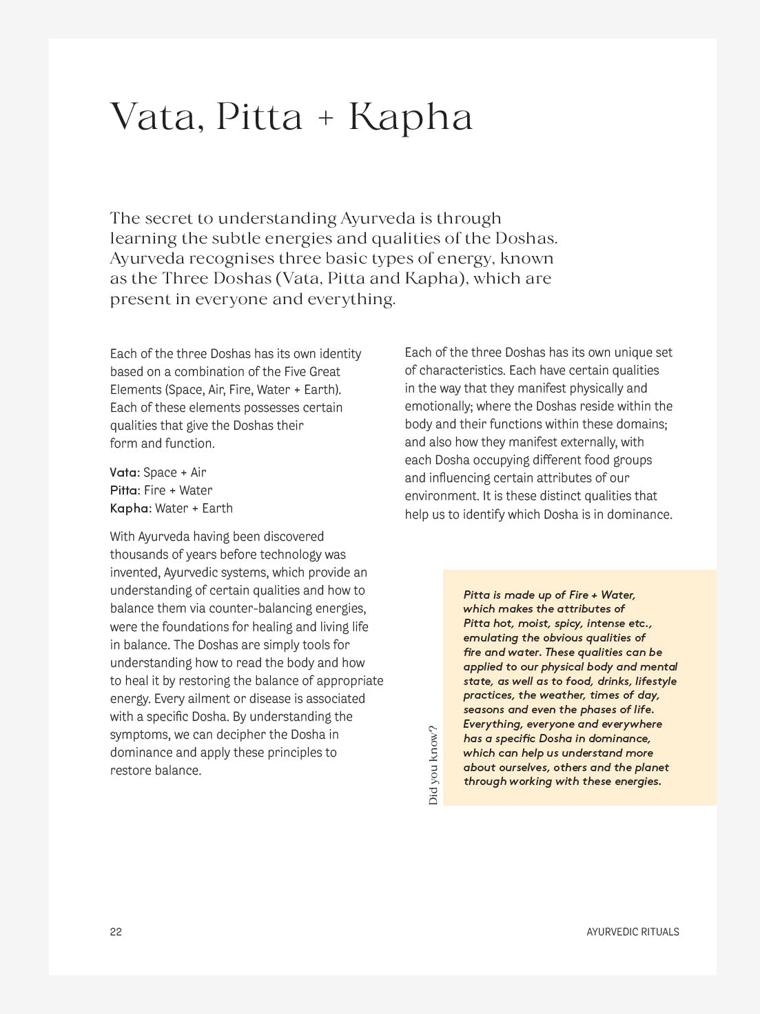 Ayurvedic Rituals: Wisdom, Recipes and the Ancient Art of Self-Care