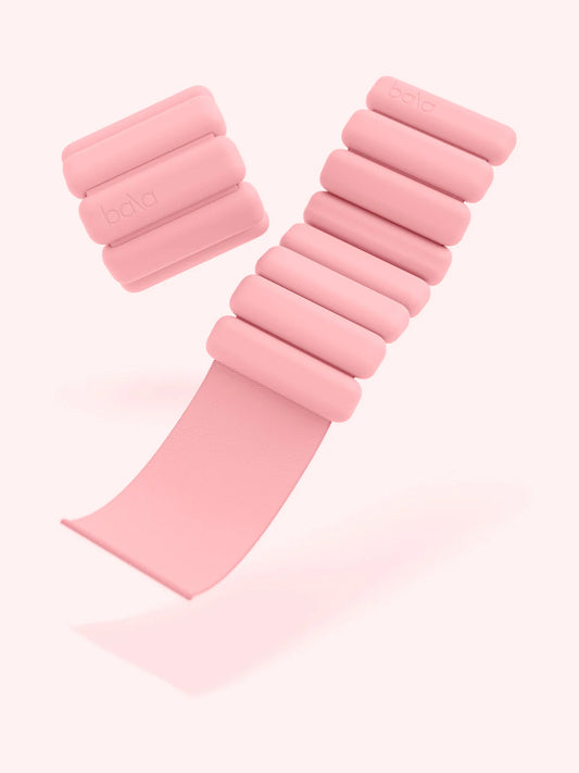 Bala 1lb Ankle/Wrist Bangle Weights - Blush