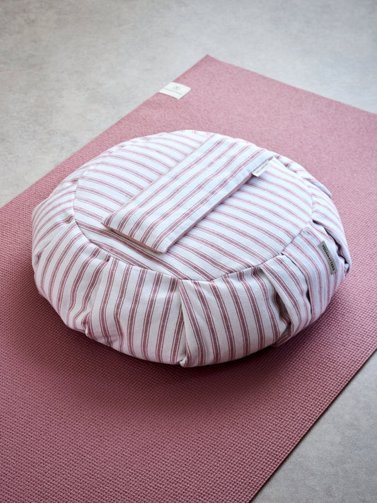 Yogamatters Eye Pillow - Rose Quartz Ticking Stripe