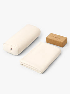 Yogamatters Organic Cotton Yoga Blanket - Natural - Box of 15