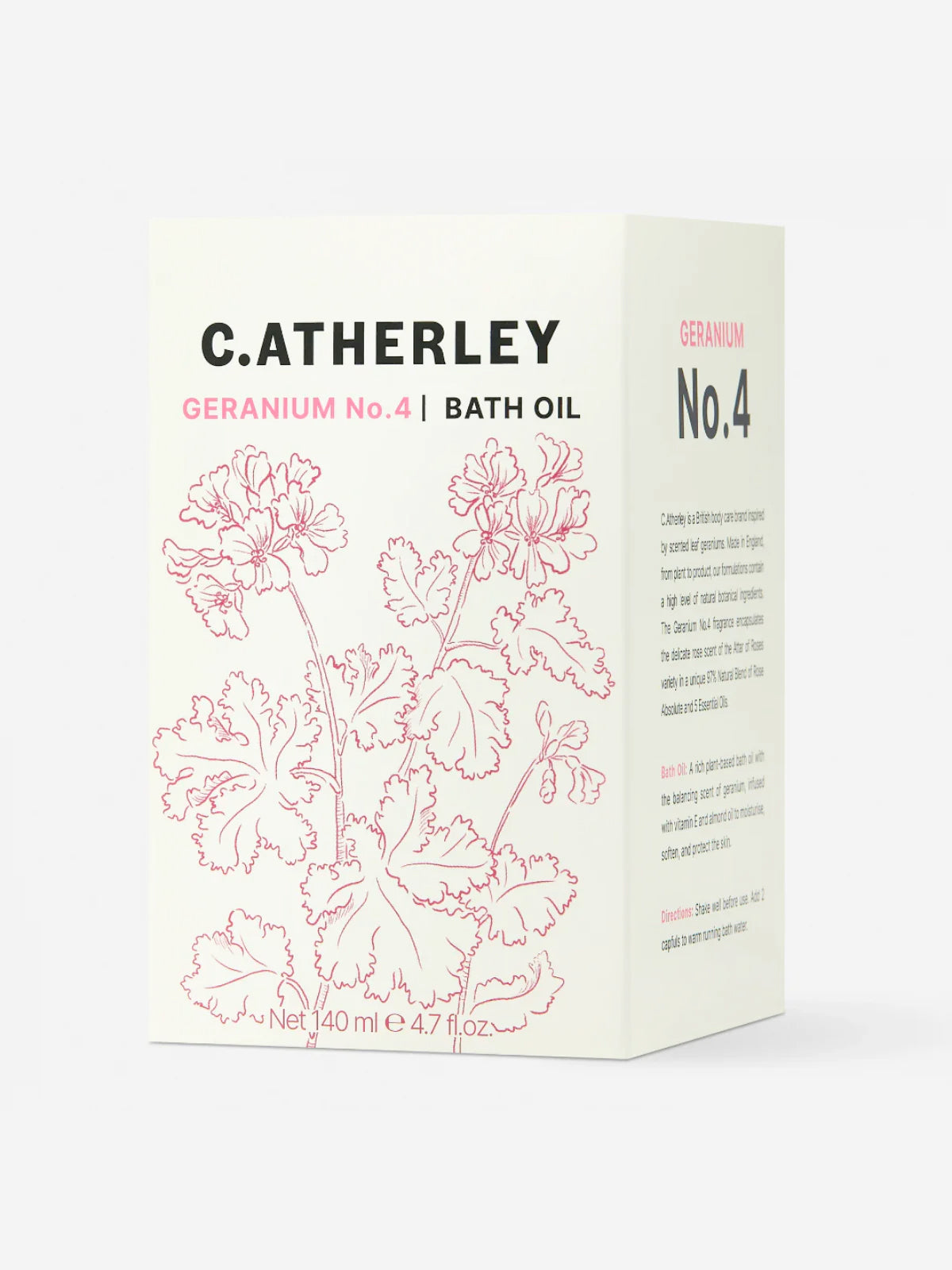 C.Atherley Bath Oil 140ml - Geranium No.4