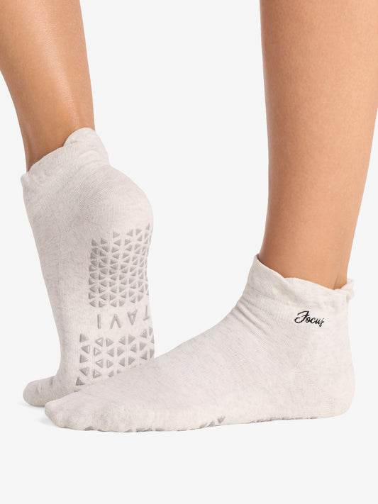 Tavi Noir Cora Knitted Ruffle Grip Socks - Flair