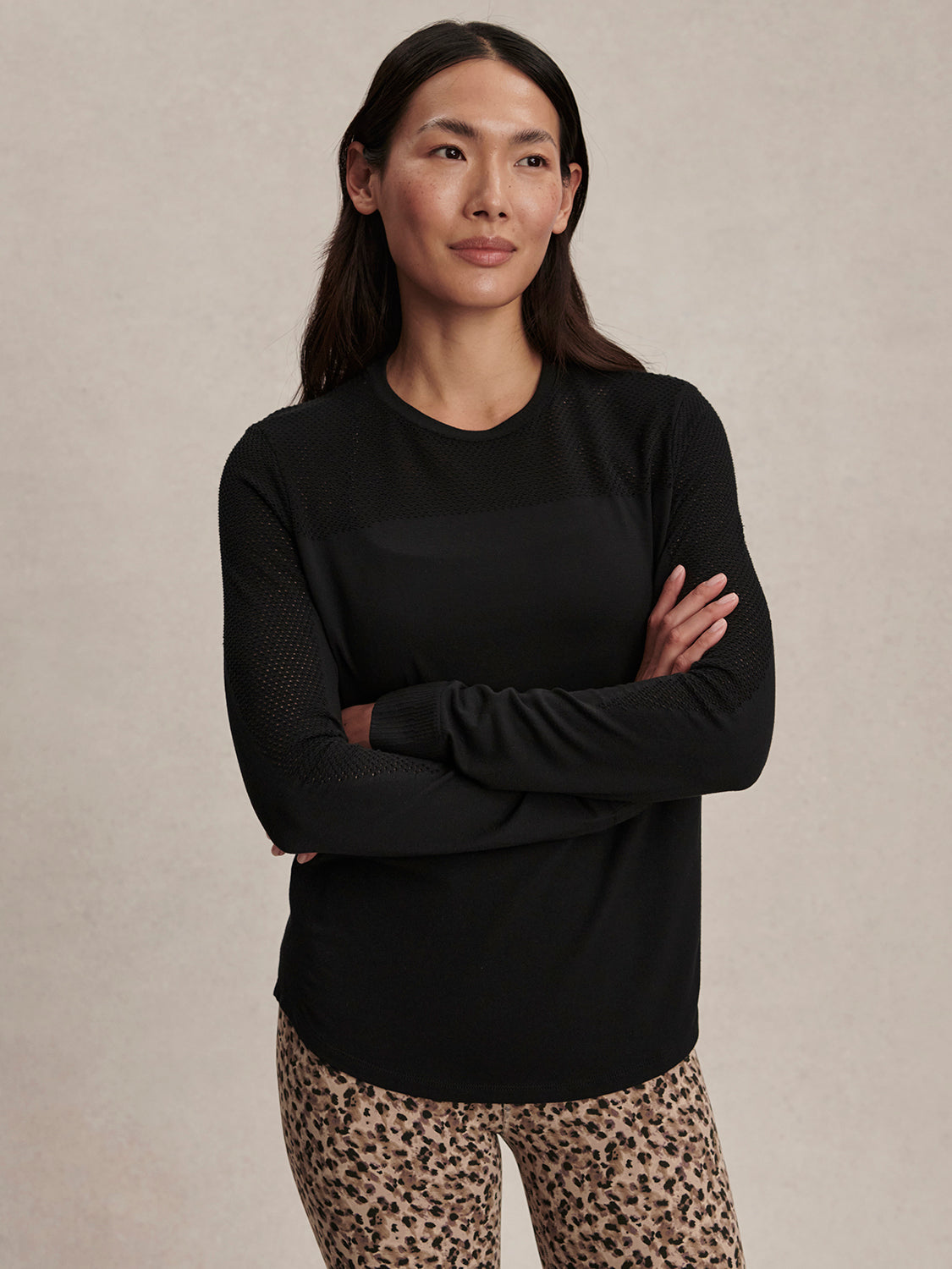 Varley Samia Seamless Long Sleeve Tee - Black